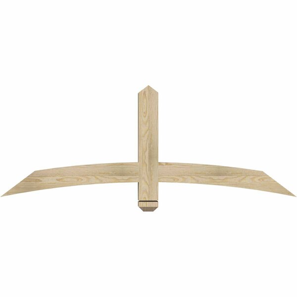 Ekena Millwork Bellingham Rough Sawn Timber Gable Bracket, Douglas Fir, 60"W x 22"H x 4"D x 4"F, 9/12 Pitch GBW060X22X0404BEL00RDF - main
